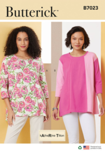 Butterick Sewing Pattern Misses' Knit Tunics by Katherine Tilton B7023
