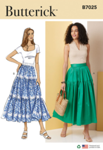 Butterick Sewing Pattern Misses' Skirts B7025