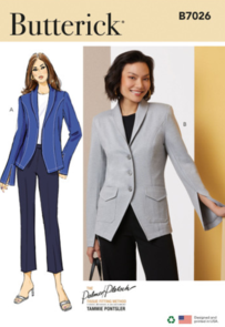 Butterick Sewing Pattern Misses' Jackets by Palmer/Pletsch B7026