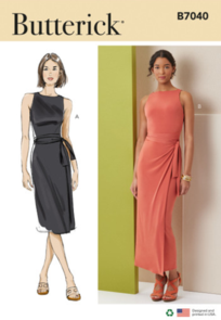 Butterick Sewing Pattern Misses' and Miss Petite Knit Dress in Two Lengths B7040