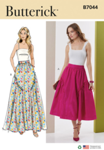 Butterick Sewing Pattern Misses' Skirt in Two Lengths B7044