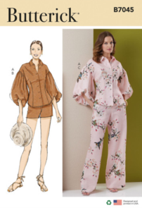 Butterick Sewing Pattern Misses' and Miss Petite Top, Shorts and Pants B7045