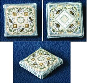 The Bee Cottage Chart & Charm Pack - Buzzy Bees Pin Cushion