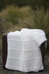 Lisa F Baby Cakes BC06 Stripe Baby Blanket - Knitting Pattern / Kit