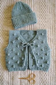 Lisa F Baby Cakes BC102 Blake Vest and Beanie Pattern / Kit
