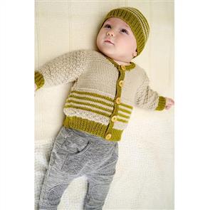Lisa F Baby Cakes BC70 Eden Cardi and Hat - Knitting Pattern / Kit