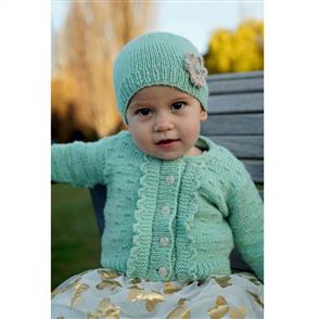 Lisa F Baby Cakes BC83 Imogen Cardi and Hat - Knitting Pattern / Kit