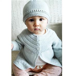 Lisa F Baby Cakes BC86 Princess Amelia Ann Cardi and Hat - Knitting Pattern / Kit