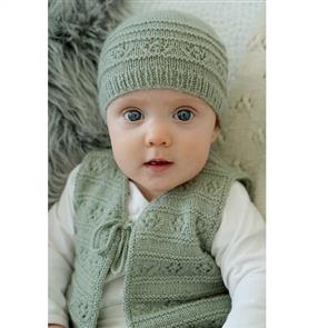 Lisa F Baby Cakes BC89 Faith Vest and Hat - Knitting Pattern / Kit