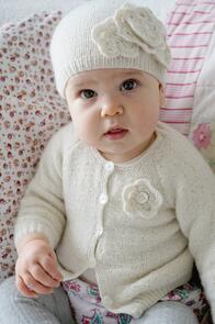 Lisa F Baby Cakes BC93 Brittany Cardi, Hat + Shoes - Knitting Pattern / Kit