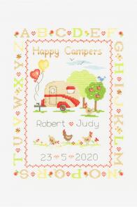 DMC Happy Campers Cross Stitch Kit