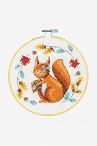 DMC Folk Squirrel Cross-Stitch Kit