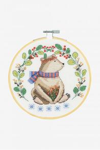 DMC Folk Bear Cross-Stitch Kit