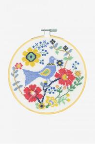 DMC A Bird in Flowers Cross-Stitch Kit