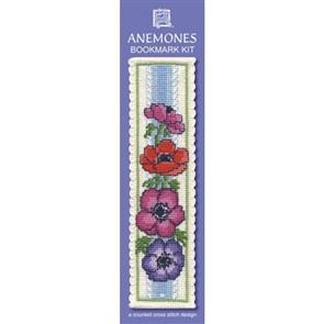 Textile Heritage Bookmark Cross Stitch Kit - Anemones