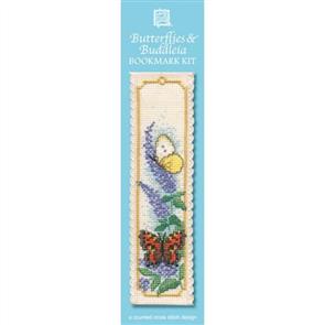 Textile Heritage Bookmark Cross Stitch Kit - Butterflies & Buddleia