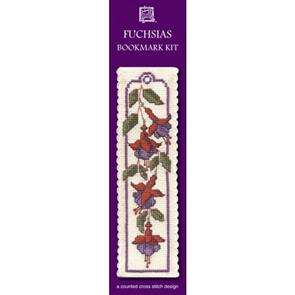 Textile Heritage Bookmark Cross Stitch Kit - Fuchsias
