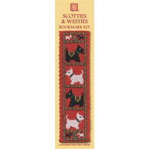 Textile Heritage Bookmark Cross Stitch Kit - Scotties & Westies