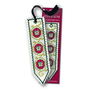Textile Heritage Counted Cross Stitch Bookmark Kit - Tudor Rose