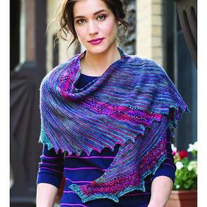 Malabrigo Bleeker - Asymmetrical Shawl- Knitting Kit / Pattern