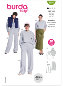 Burda Style Pattern 5694 Misses' Sweater and Sweatpants