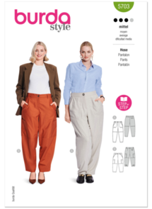 Burda Style Pattern 5703 Misses' Trousers