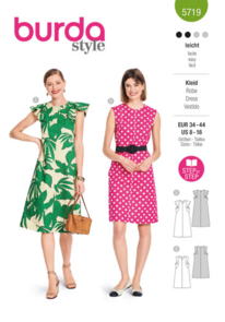 Burda Sewing Pattern 5719 Misses' Dress