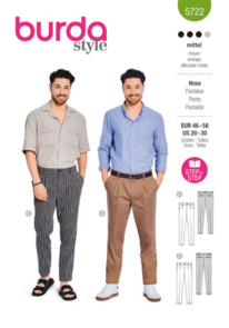 Burda Sewing Pattern 5722 Men's Trousers
