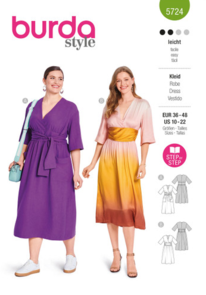 Burda Sewing Pattern 5724 Misses' Dress
