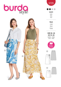 Burda Sewing Pattern 5725 Misses' Skirt