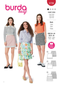 Burda Sewing Pattern 5726 Misses' Skirt
