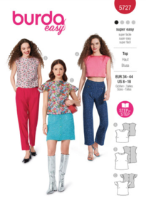 Burda Sewing Pattern 5727 Misses' Top