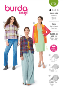 Burda Sewing Pattern 5729 Misses' Blazer & Jacket