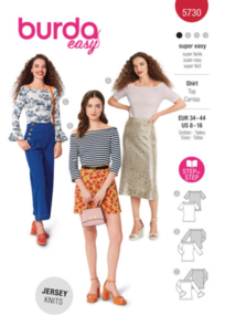 Burda Sewing Pattern 5730 Misses' Top