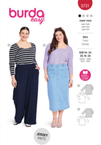 Burda Sewing Pattern 5731 Misses' T-Shirt