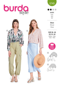 Burda Sewing Pattern 5745 Misses' Blouse