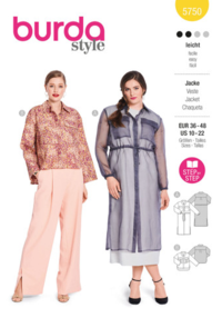 Burda Sewing Pattern 5750 Misses' Jacket