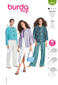 Burda Sewing Pattern 5830 Misses' Jacket