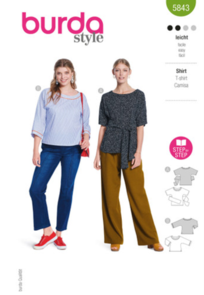 Burda Sewing Pattern 5843 Misses' Shirt