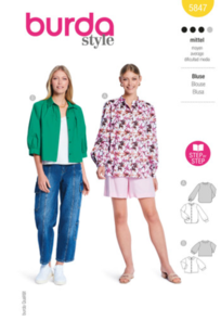 Burda Sewing Pattern 5847 Misses' Blouse