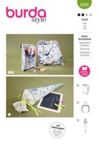 Burda Sewing Pattern 9200 School Accessories