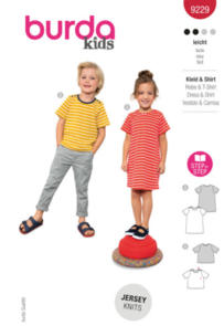 Burda Sewing Pattern 9229 Children's Dress & Shirt