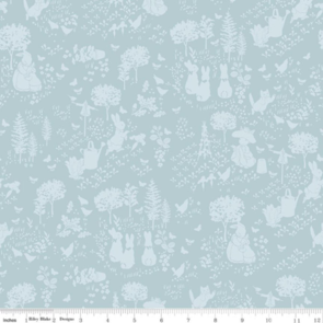 Riley Blake Peter Rabbit and Benjamin Bunny - Tonal Garden - Blue