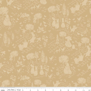 Riley Blake Peter Rabbit and Benjamin Bunny - Tonal Garden - Tan