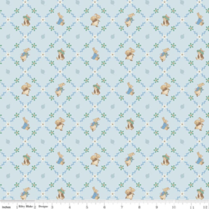 Riley Blake Peter Rabbit and Benjamin Bunny - Lattice - Blue
