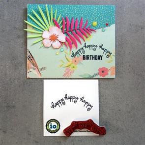 Impression Obsession Stamp - Happy Happy Happy