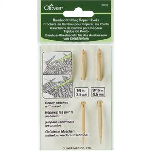 Clover Bamboo Knitting Repair Hooks