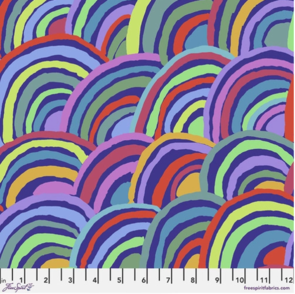 Free Spirit Kaffe Fassett Rainbows - Blue || February 2022