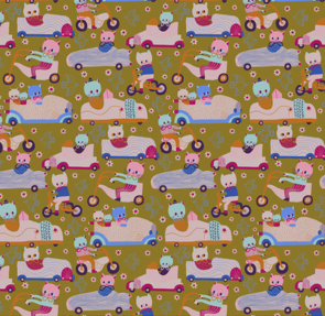 Free Spirit Monika Forsberg Just Kitten Around - Cat Race - Autumn