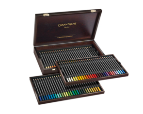 Caran d'Ache Museum Aquarelle Wooden Box Set of 76 +4